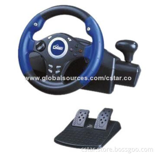 Smart Power Wheel with Vibration Function and Rubber Textured Handles for Maximum Comfort